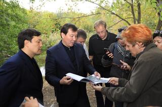 В Актобе вдоль русла реки Каргалы создается современный экопарк