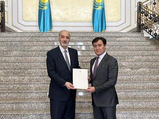 Посол Сирии в Казахстане вручил копии верительных грамот
