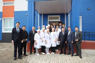 А.АЛЬНАЗАРОВА ПОСЕТИЛА ВРАЧЕБНУЮ АМБУЛАТОРИЮ СЕЛА МАРЖАНБУЛАК