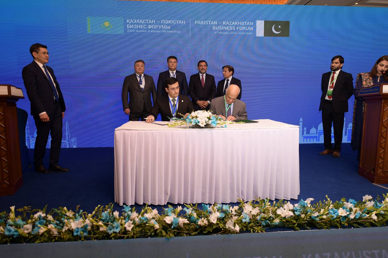 В рамках бизнес-форума «Казахстан – Пакистан» подписано 32 коммерческих документа на сумму около 200 млн долларов США