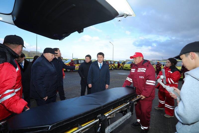 Служба скорой помощи Мангистауской области пополнилась 32 новыми автомобилями