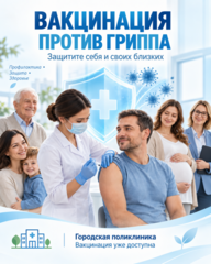 В ГКП на ПХВ «Городская поликлиника» планируется проведение вакцинации против гриппа в рамках подготовки к предстоящему эпидемическому сезону.
