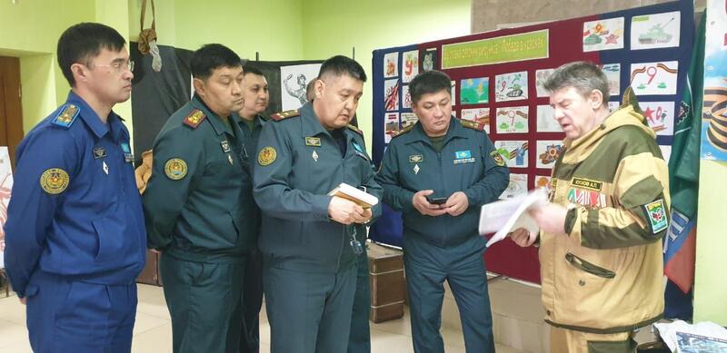 Офицеры из Казахстана посетили места боев 312-й стрелковой дивизии