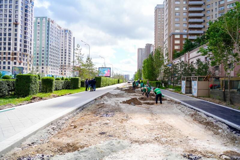 180 дворовых и общественных пространств благоустроят в Астане