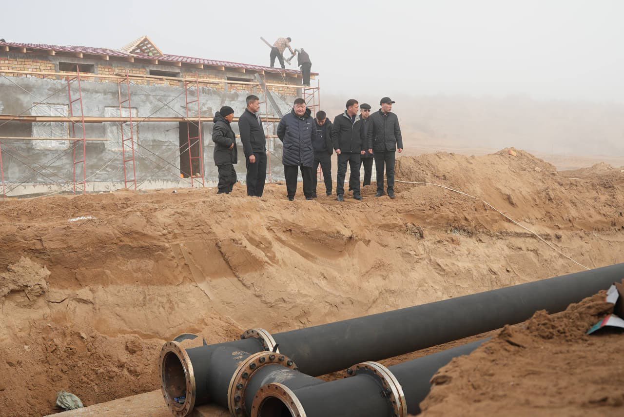 ТУРКЕСТАН: В ШАРДАРЕ АКТИВНО ВЕДУТСЯ РАБОТЫ ПО ОБЕСПЕЧЕНИЮ ГОРОДА ЧИСТОЙ ПИТЬЕВОЙ ВОДОЙ