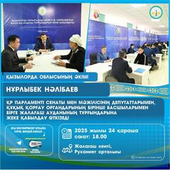 24 ноября глава региона Нурлыбек Налибаев встретится с жителями Жалагашского района