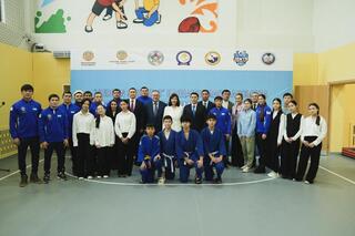 В Келешек мектебі открыт первый специализированный зал дзюдо