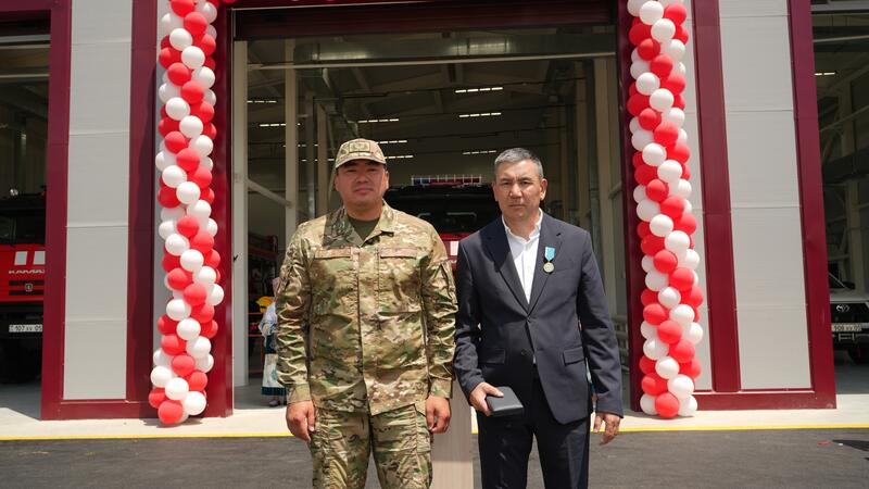 Чингис Аринов открыл первую пожарную часть в селе Нура