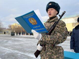 В Военном институте Сил воздушной обороны солдат срочной службы привели к присяге