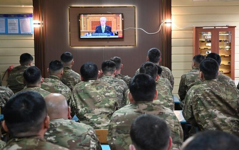Военнослужащие Вооруженных Сил Казахстана поддержали приоритеты Послания Главы государства