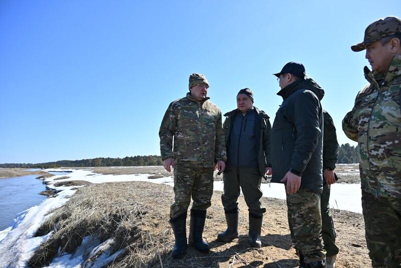 Фактов подтопления жилых домов не зафиксировано: аким области посетил село Бозтал