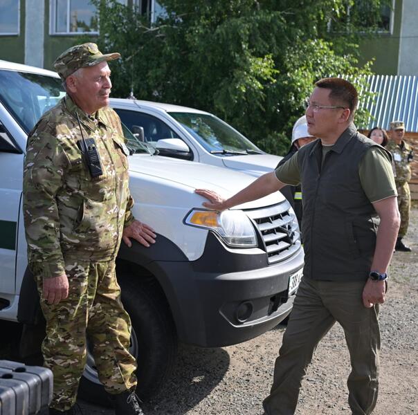 Аким Павлодарской области Асаин Байханов посетил Урлютюбское учреждение по охране лесов и животного мира в Железинском районе и Максимо-Горьковское учреждение по охране лесов и животного мира в районе Тереңкөл