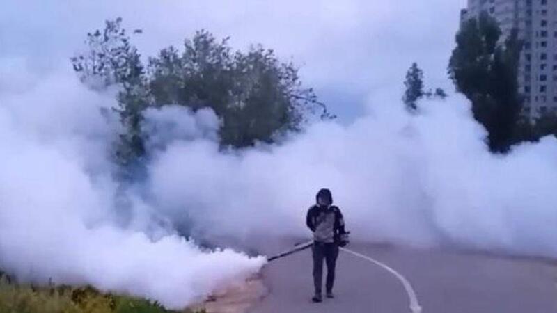 В Астане проводятся полномасштабные дезинсекционные работы против комаров