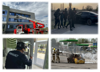 Антитеррористические учебные эксперименты в Жамбылской области