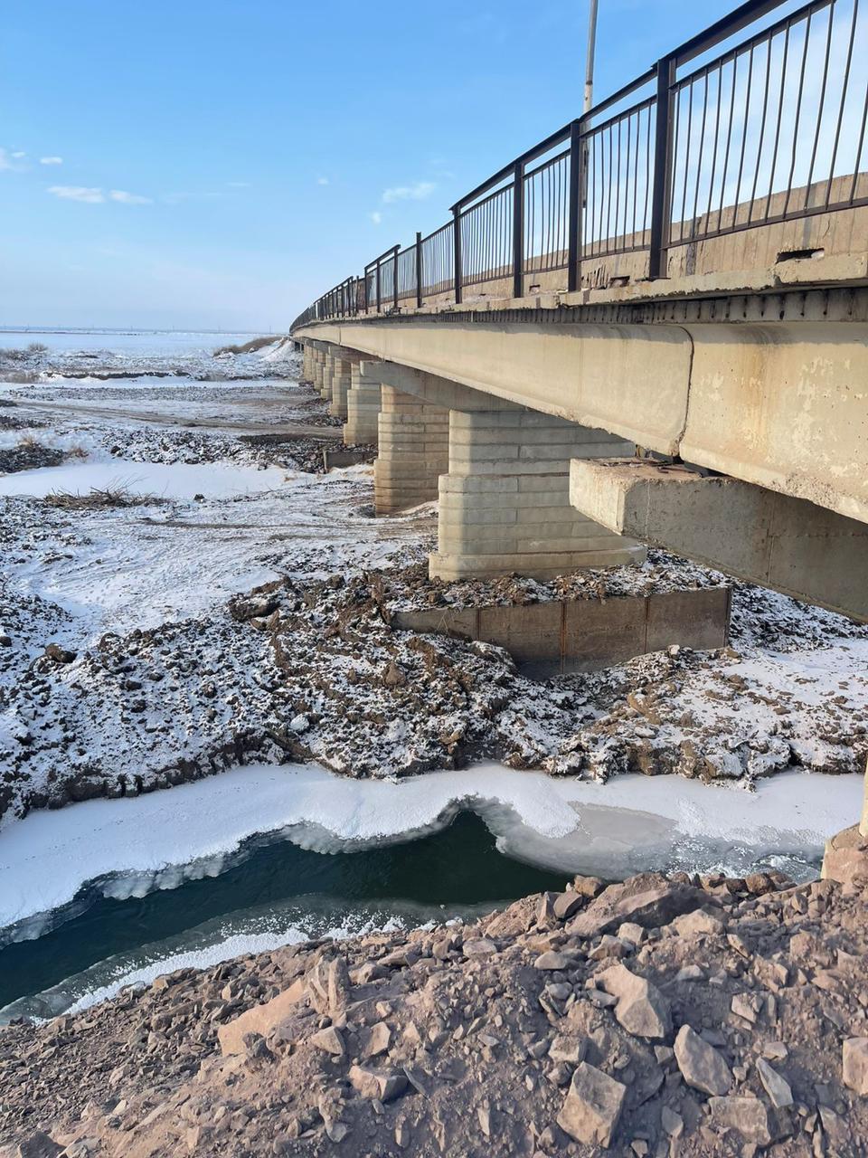 В Жаксынском районе восстанавливают мост
