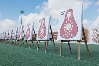 В Жылыое состязались профессиональные лучники