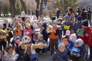 В Астане прошла городская экологическая акция «Птицы - наши ДрузьЯ»
