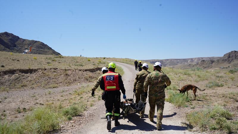 МЧС Казахстана провели полномасштабные учения по поисково-спасательному обеспечению полетов