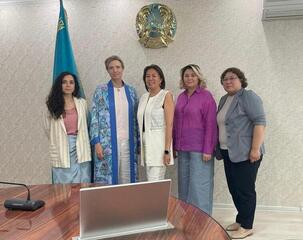 28 июня 2024 года Вице-министр юстиции Республики Казахстан Ботагоз Жакселекова провела встречу с Постоянным координатором ООН в Республике Казахстан г-жой Микаэлой Фрибрег-Стори