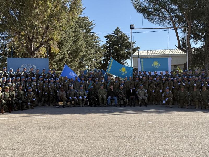 Казахстанские миротворцы на Голанских высотах удостоены медалей ООН за безупречную службу