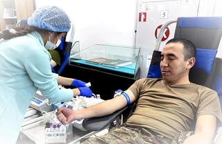 В Национальном университете обороны прошла донорская акция