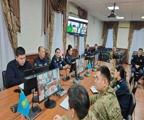 Семинар с сотрудниками ДЧС Мангистауской области на тему: «Действия при угрозах террористического характера»