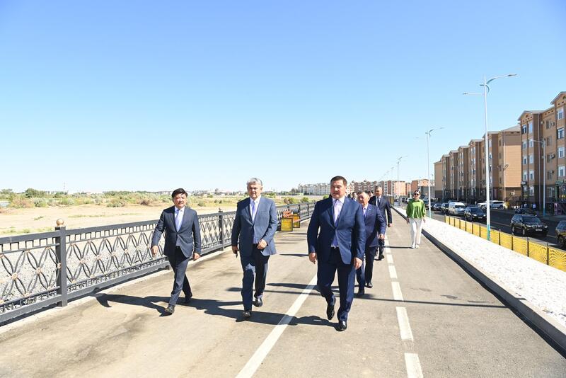 Заместителя Премьер-Министра РК Ермека Кошербаева ознакомился с реконструкцией проспекта 25-летия Независимости