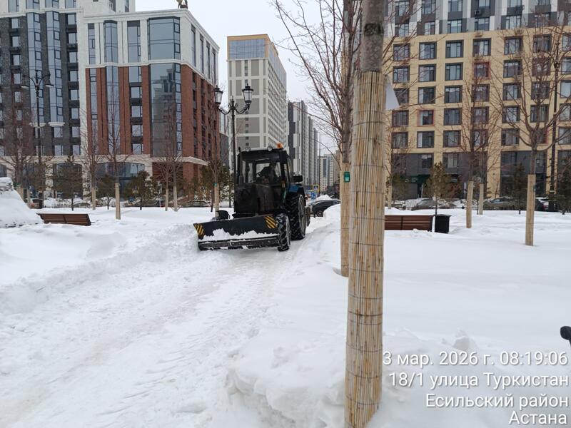 В Астане на снегоуборочные работы вывели более 1,7 тыс. единиц спецтехники