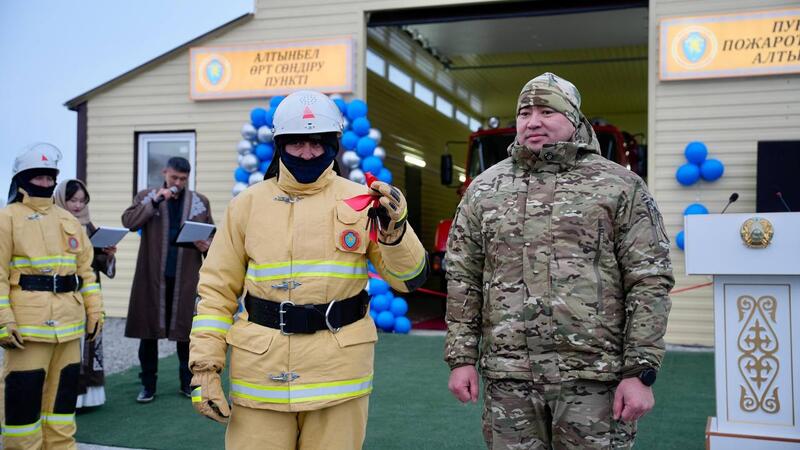 В районе Улкен Нарын открыт добровольный пожарный пост