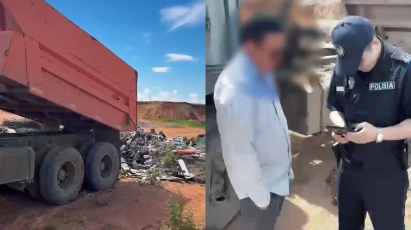 Полицейские пресекают нарушения правил благоустройства в Актюбинской области