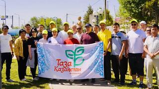 ТУРКЕСТАН: В КАЗЫГУРТЕ ПРОШЛА ОЧЕРЕДНАЯ АКЦИЯ ПО УБОРКЕ