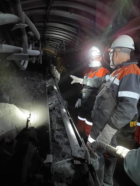 Вице-министр по чрезвычайным ситуациям посетил шахту имени Костенко с рабочим визитом