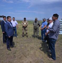 Аким области с рабочим визитом посетил район Тереңкөл