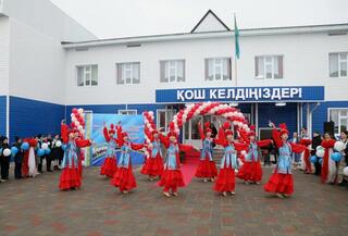 В селе Ак жол Меркенского района открылась новая школа