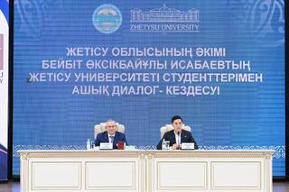 Бейбит Исабаев провел мотивационную встречу с молодежью Жетісу в рамках концепции «Адал азамат»