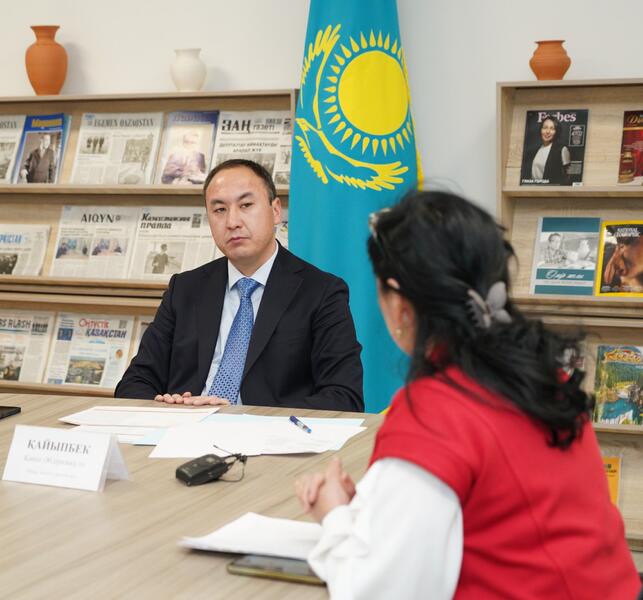 В 2025 ГОДУ В ТУРКЕСТАНСКОЙ ОБЛАСТИ ПРОВЕДЕНО 78 ПРИЕМОВ, ВЫСЛУШАНО ОКОЛО 800 ЖИТЕЛЕЙ