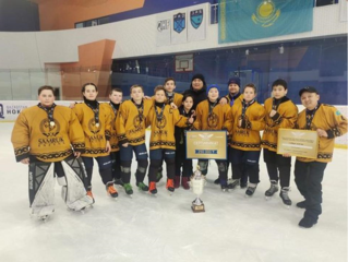 Команда «Родина» Целиноградского района стала победителем республиканского турнира по хоккею