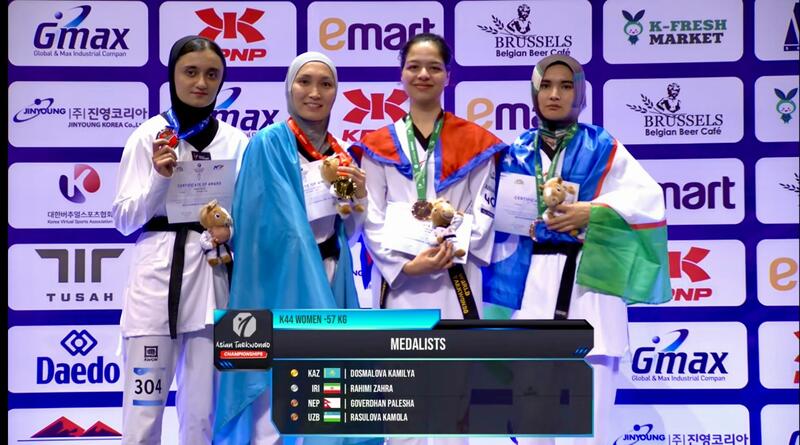 Алматинка Камиля Досмалова стала чемпионкой Азии по паратхэквондо