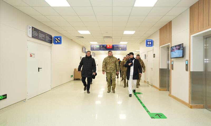 Вертодром для санитарной авиации: Чингис Аринов ознакомился с новой вертолётной площадкой в Алматы