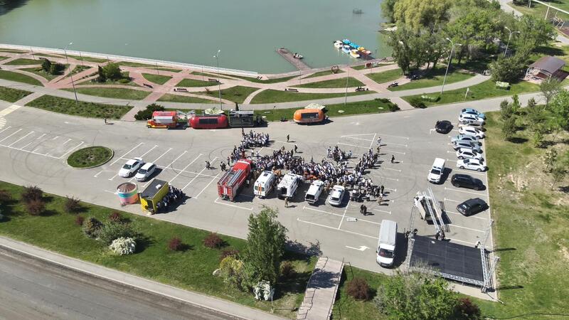 Урок безопасности под открытым небом провели для школьников Талдыкоргана
