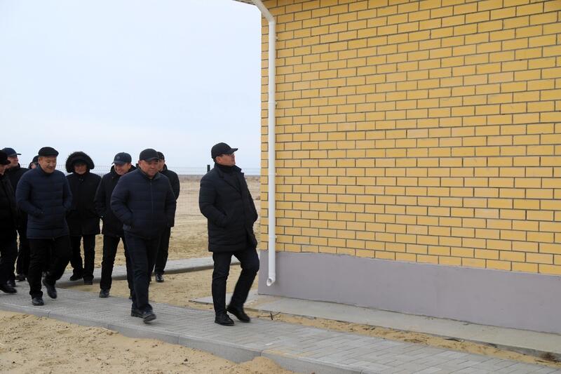 Заместитель акима области посетил строительные объекты в Арале