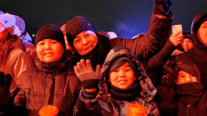 В столице в новогоднюю ночь проходят праздничные концерты