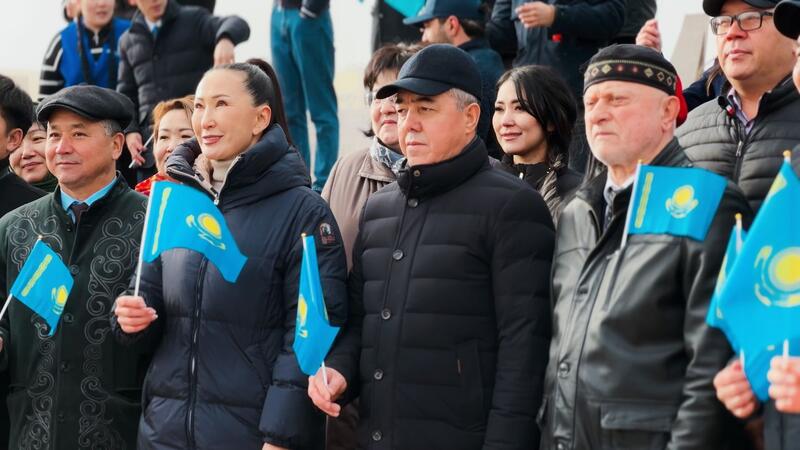 В Западно-Казахстанской области состоялась церемония поднятия Государственного флага