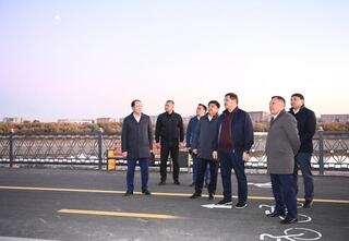 Глава региона ознакомился с ходом работ второго этапа модернизации проспекта Независимости