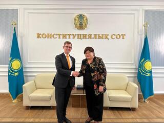 Председатель Конституционного Суда встретилась с Послом Королевства Нидерландов в РК