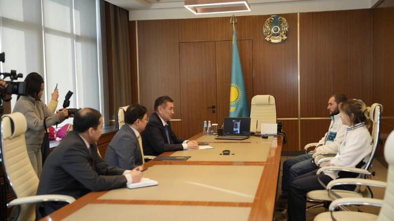 Аким ВКО встретился со спортсменами, участвующими в XXV зимних Олимпийских игр