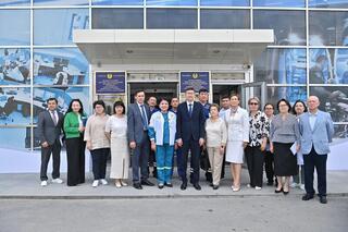 Т.СУЛТАНГАЗИЕВ ОЗНАКОМИЛСЯ С РАБОТОЙ ОБЪЕКТОВ ЗДРАВООХРАНЕНИЯ В ШЫМКЕНТЕ