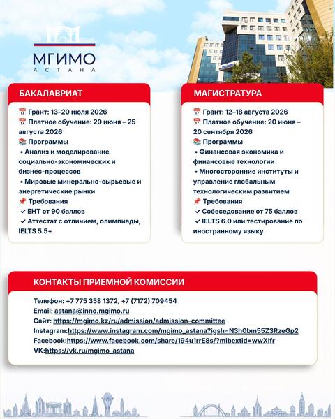 Контакты приемной кампании филиалов зарубежных вузов