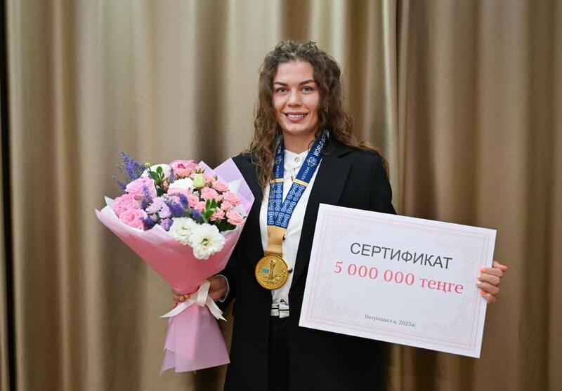 На родине чествовали обладательницу кубка Мира Наталью Богданову