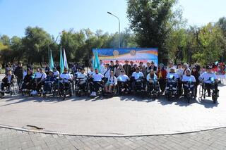 В Талдыкоргане прошли спортивные соревнования среди людей с ограниченными возможностями